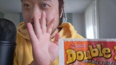 ASMR EATING DOUBLE SWIZZLE CANDY & AIR TRACING (NO TALKING)