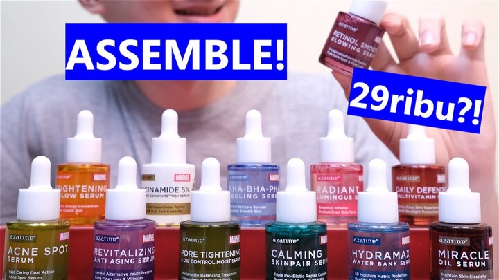 RACUN TERBARU! 12 SUPERHERO SERUM AZARINE X MARVEL. Retinol, Vitamin C, Alpha Arbutin MURAH MERIAH!