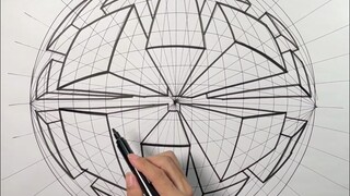 徒手画个鱼眼透视！