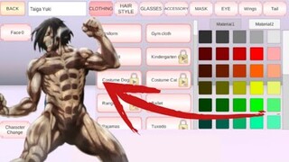 Tutorial:How to make Eren:Attack on Titan in Sakura School Simulator