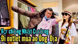 Vợ chồng Nhật Cường đi outlet mua áo hiệu Ông Địa
