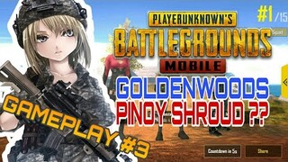 PUBG MOBILE LITE : GOLDENWOODS GAMEPLAY #2 PINOY SHROUD??