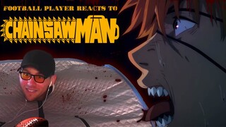 FOOTBALL PLAYER REACTS TO CHAINSAW MAN - OFFICIAL TRAILER 2 (ANIME REACTION)