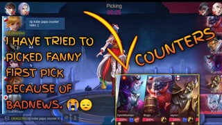 I DECIDED TO PICK FANNY FOR  FIRST PICK AND THIS HAPPENS 🔥 | FANNY GAMEPLAY | MLBB