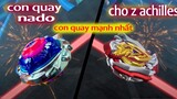 beyblade - cho z achilles vs con quay nado | trận đấu không khoan nhượng