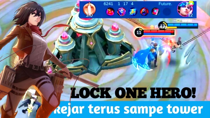 keseruan lock 1 hero - MLBB highlight