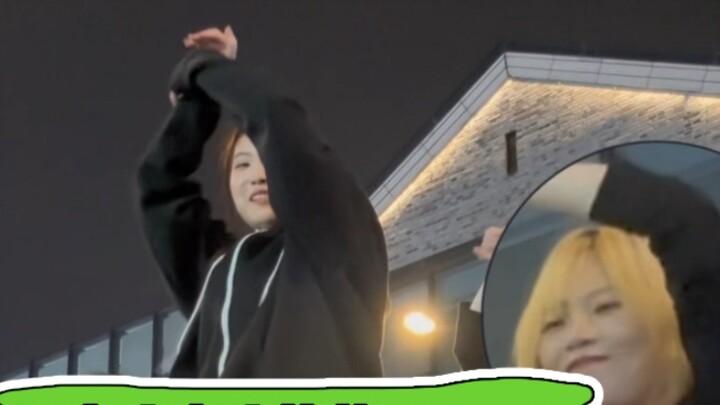 Why did someone join me in the middle of filming a challenge at Lakeside Pedestrian Street in Hangzh