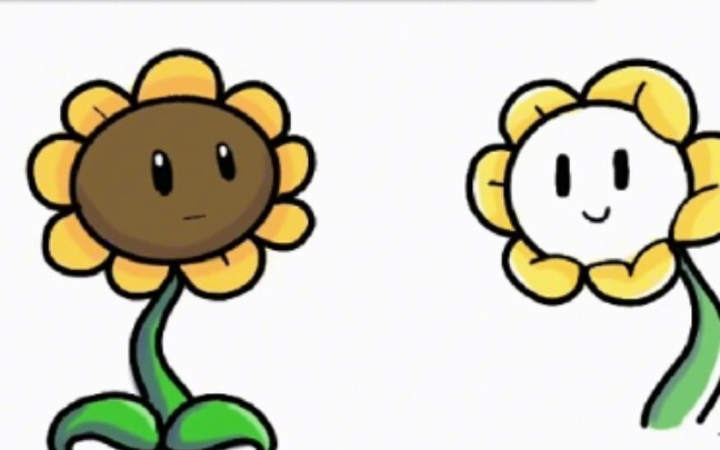 [Undertale] Pertemuan Flowey dan Bunga Matahari Plants vs. Zombies