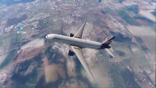 Airplane Boeing 777-300 flight in Microsoft Flight Simulator 2024