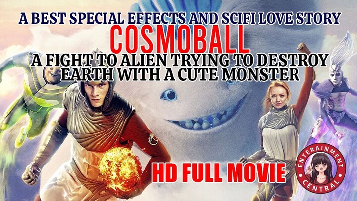 COSMOBALL A FIGHT BETWEEN ALIEN DESTROY EARTH WITH FIREBALL AND CUTE MONSTER