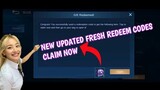 New free redeem codes update in Mobile Legends | Free fragments and Double BP