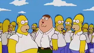 A group of homers cloned Peter and a homer Unit-0
