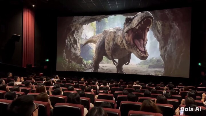 Um T-Rex QUEBROU a tela do cinema! 🦖 A experiência 4D mais insana!