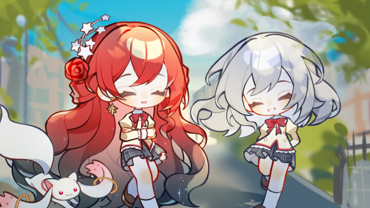 My chibi version finally blends into the scene!