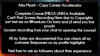 Alex Myatt – Copy Career Accelerator course download