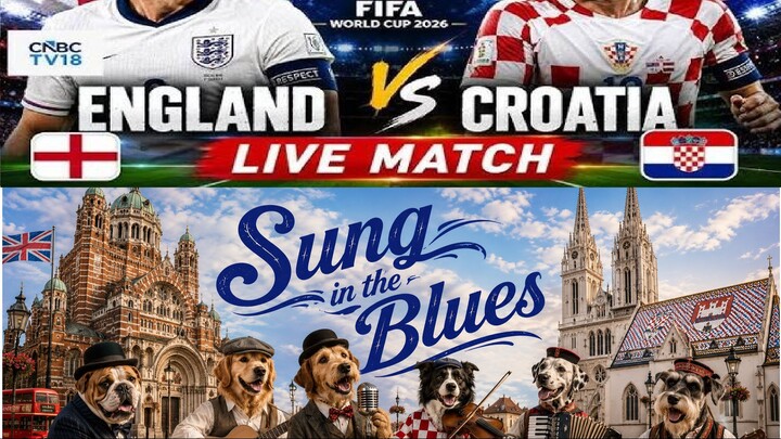 England Vs Croatia Sung in the 𝐵𝐿𝑈𝐸𝑆