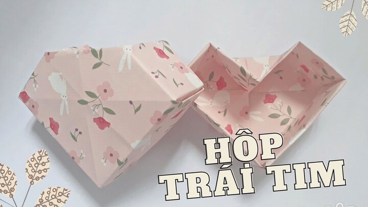 Cách làm hộp quà bằng giấy cực dễ - Cách Gấp Hộp Quà đơn giản Gấp giấy Origami - hộp bằng giấy a4