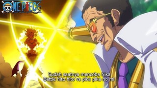 BATTLE KIZARU VS GEAR 5 NIKA LUFFY 🔥 SPILERS ONE PIECE CHAPTER 1090❗