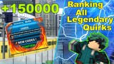 (+150000) New Codes & Ranking Legendary Quirks ! | Boku No Roblox: Remastered | Roblox MHA Game