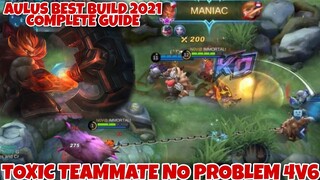 AULUS BEST BUILD 2021 COMPLETE GUIDE | TUTORIAL | TIPS AND TRICKS | MOBILE LEGENDS