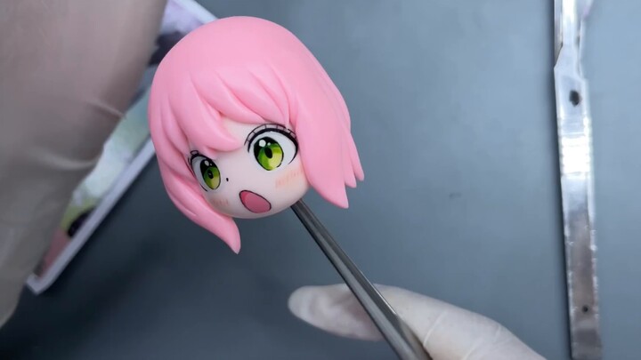 Wow cool wow cool! Aniya is so hard to shape~ A homemade soft clay figurine of Aniya!