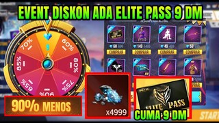 FREE FIRE!! BOCORAN EVENT GRATIS, EVENT DISKON, ELITE PASS 9 DIAMOND, SHOTGUN 2 M1887