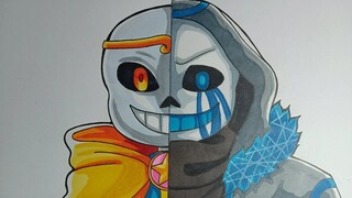 How To Draw Error 404 sans VS Dream cách vẽ sans đơn giản