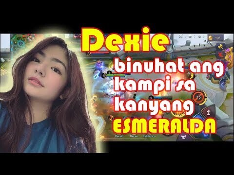 DEXIE DIAZ GINAMIT ANG ESMERALDA PARA MAGBUHAT NG KAMPI | Mobile Legends