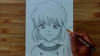 Cách Vẽ Anime | Vẽ Haibara - Conan Thám Tử Lừng Danh #537 | Cong Dan Art