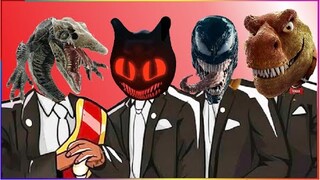 SKULL CRAWLER & CARTOON CAT & VENOM & T-REX - Coffin Dance X Baby Shark COVER