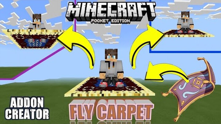 Minecraft Pocket Edition || Add-On KARPET TERBANG Mcpe