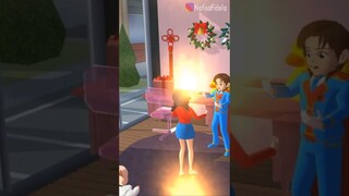 SUPERMAN & SUPERMI NGASUH BAYI SAMPE PUSING #SHORTS SAKURA SCHOOL SIMULATOR