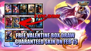 I SPENT 5,750 DIAMONDS IN THE VALENTINE BOX EVENT! FREE SKIN ON FEB 15 - MLBB