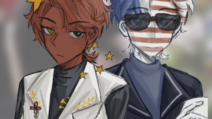 [Countryhumans/สามประโยคที่จะทำให้อันดับหนึ่งของโลกคิดถึงคุณไปสามปี] ฉันแค่ปกปิดมันไว้ - -