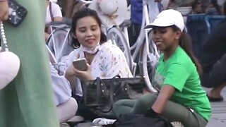 prank kaka cantik di kota tua senyum nya bikin gemes