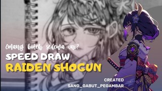 [ Speed Draw ] CUMA 6 STEP UDAH BISA JADI MOMMY RAIDEN😱✨ || Draw fanart my style