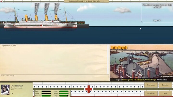 🔴 Britannic Voyage RPG 2023 ( Episode 01 ) - HMHS Britannic Quitte Le Port De Southampton