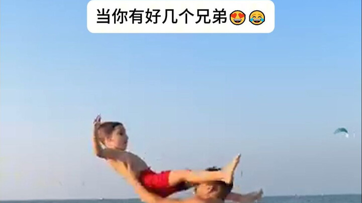 Saat kamu punya beberapa saudara laki-laki main dan berolahraga bareng 🤣