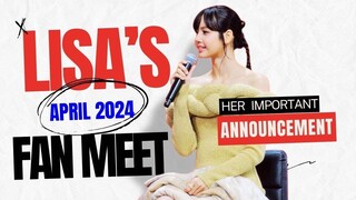 BLACKPINK Lisa At True Money Fan Meeting In Thailand 2024 Full Details