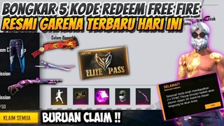 BONGKAR 5 KODE REDEEM FREE FIRE RESMI GARENA TERBARU HARI INI