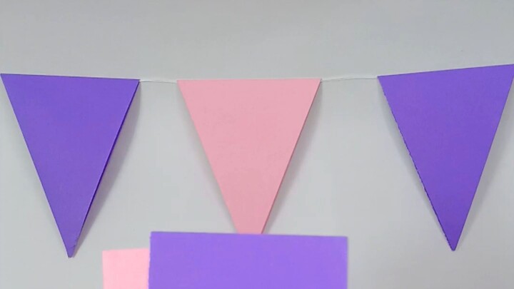 Beautiful Triangle Bunting Garland | Easy Craft Tutorial