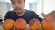 ASMR SWEET & JUICY PEACH - EATING SOUNDS (NO TALKING)