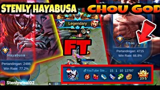 Stenly Hayabusa di Cover DEWA CHOU 4K MATCH Auto Bantai ! Mobile legends