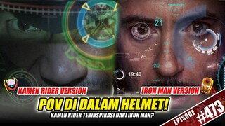 MIRIP IRON MAN? INI DIA POV/DISPLAY DI DALAM HELMET KAMEN RIDER! 🤖