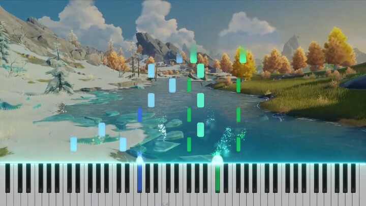 [Genshin Impact] Snow Mountain OST "Memory of the Snow Country on the Top of the Mountain" Piano