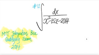 #12 2014 MIT Integration Bee Qualifying Exam