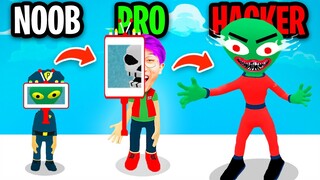 NOOB vs PRO vs HACKER In FIND THE ALIEN!? (ALL LEVELS!)