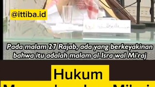 merayakan Isra mi'raj apa ada ajaran nya ?