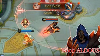 Aldous Noob and PRO Savage (at the end) Mobile Legends Moments
