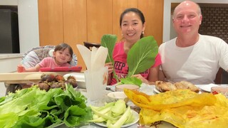 Bánh Xèo Miền Tây Làm Chồng Tây Ngất Ngây & Nem Cua Bể. Xoài Xanh Mắm Đường.